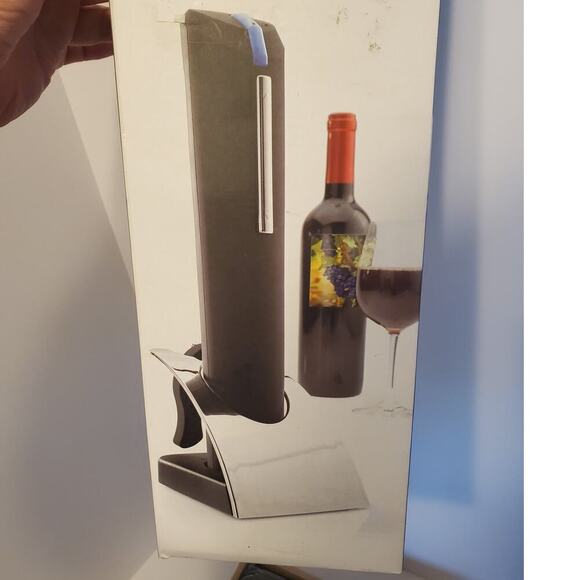 Brookstone Automatic Wine Opener Rechargeable, Foil Cutter and Stand  NIB - Picture 4 of 4